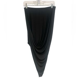 BEBE ASYM Mini Black Skirt Women's Size M